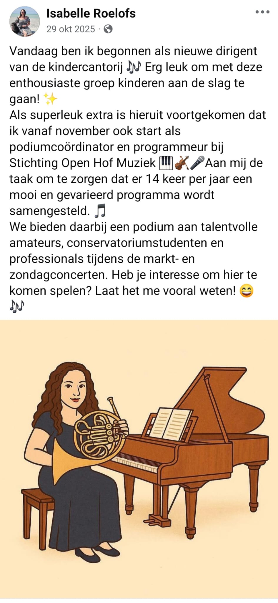 Aangenomen als dirigent bij de Kindercantorij